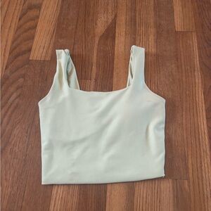 Abercrombie & Fitch Light lime green Crop Top